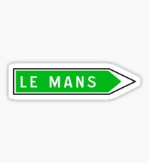 Le Mans, Verkehrsschild, Frankreich Sticker