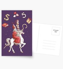 Sinterklaas Greeting Card - Purple Postcards