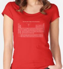 The Periodic Table of the Elements Women's Fitted Scoop T-Shirt