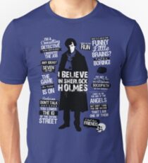 Detective Quotes Slim Fit T-Shirt