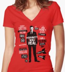 Good Old Fashioned Villain Quotes Women's Fitted V-Neck T-Shirt