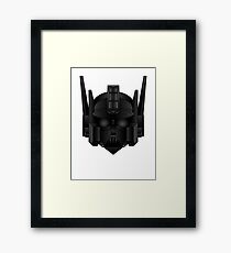 Optimus Vader Framed Print