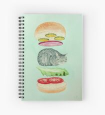 Catsup - Cat Burger Delight! Spiral Notebook