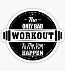 Pegatina Bad Workout Gym Cotización de fitness