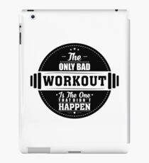 Bad Workout Gym Fitness Quote iPad Case/Skin