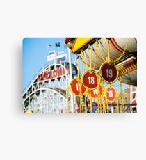 Coney Island Astroland and Cyclone: Brooklyn, NYC Canvas Print