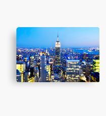 Empire State Building at Night: NYC Canvas Print