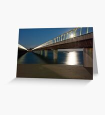 BARWON HEADS BRIDGE UNDER MOONLIGHT Greeting Card