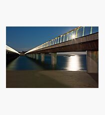 BARWON HEADS BRIDGE UNDER MOONLIGHT Photographic Print