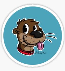 Round otter Sticker
