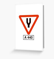 Tuning Fork - Music Tee Greeting Card