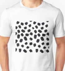 Hand Painted Brush Polka Dot Texture Unisex T-Shirt