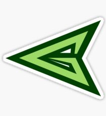 green arrow logo Sticker