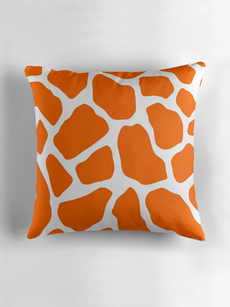 giraffe print throw pillows