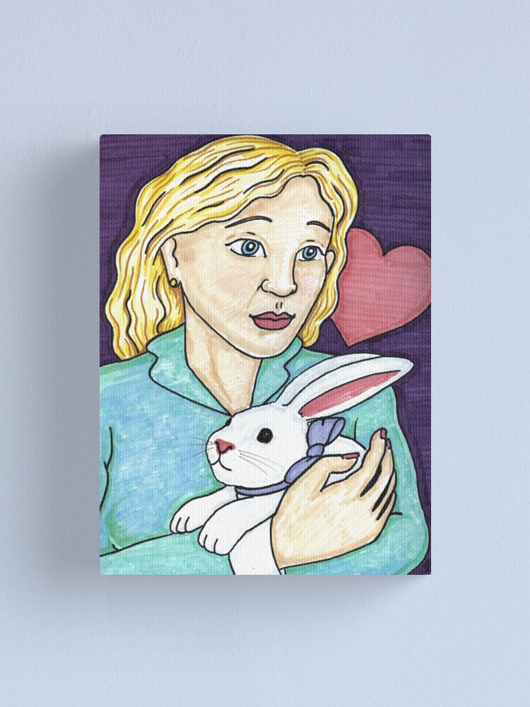Alternate view of Gift of the White Rabbit Canvas Print