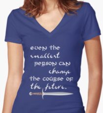 Even The Smallest Person Women's Fitted V-Neck T-Shirt