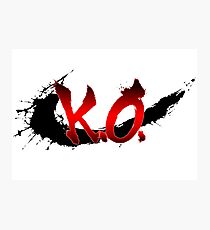 Street Fighter K.O. Photographic Print