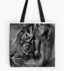b/w tiger portrait Tote Bag