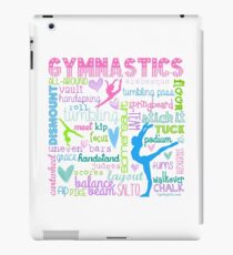 Gymnastik Typografie in Pastellfarben iPad-Hülle & Klebefolie