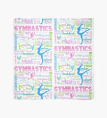 Gymnastics Typography in Pastels Scarf