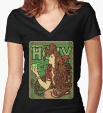 Materia Girl Women's Fitted V-Neck T-Shirt