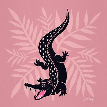 Pink Turquoise Alligator Collection by Cat Coquillette Shower