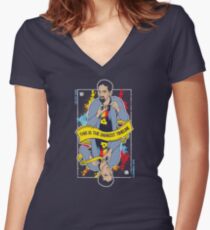 This is the Darkest Timeline Women's Fitted V-Neck T-Shirt