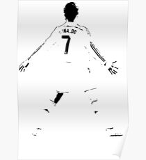 Cristiano Ronaldo Goal Celebration Poster