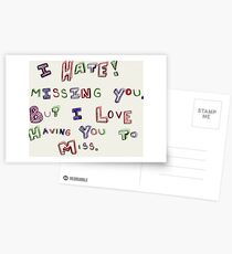 Miss You Postcards
