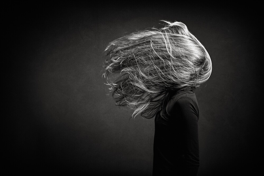 "exploding hair" by Michal Tokarczuk Redbubble