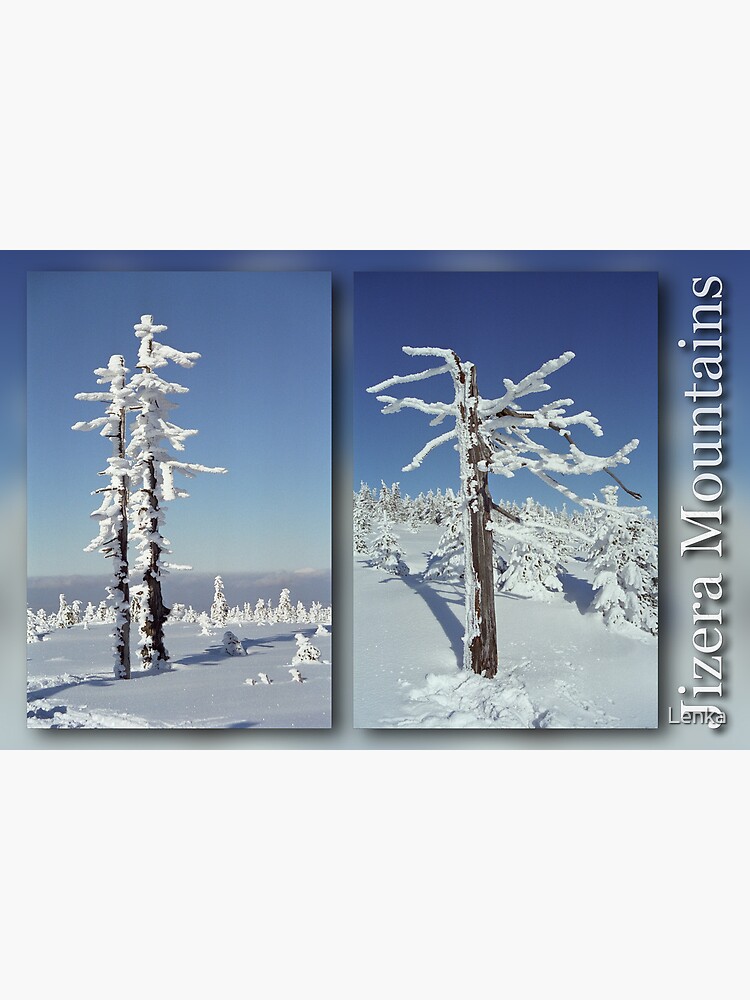 A diamond-dust day at the Smrk mountain (diptych) by Lenka