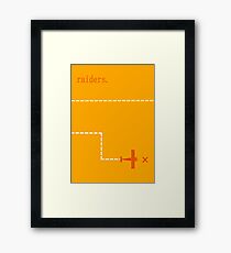 Raiders of the Lost Ark Minimalist Poster Framed Print