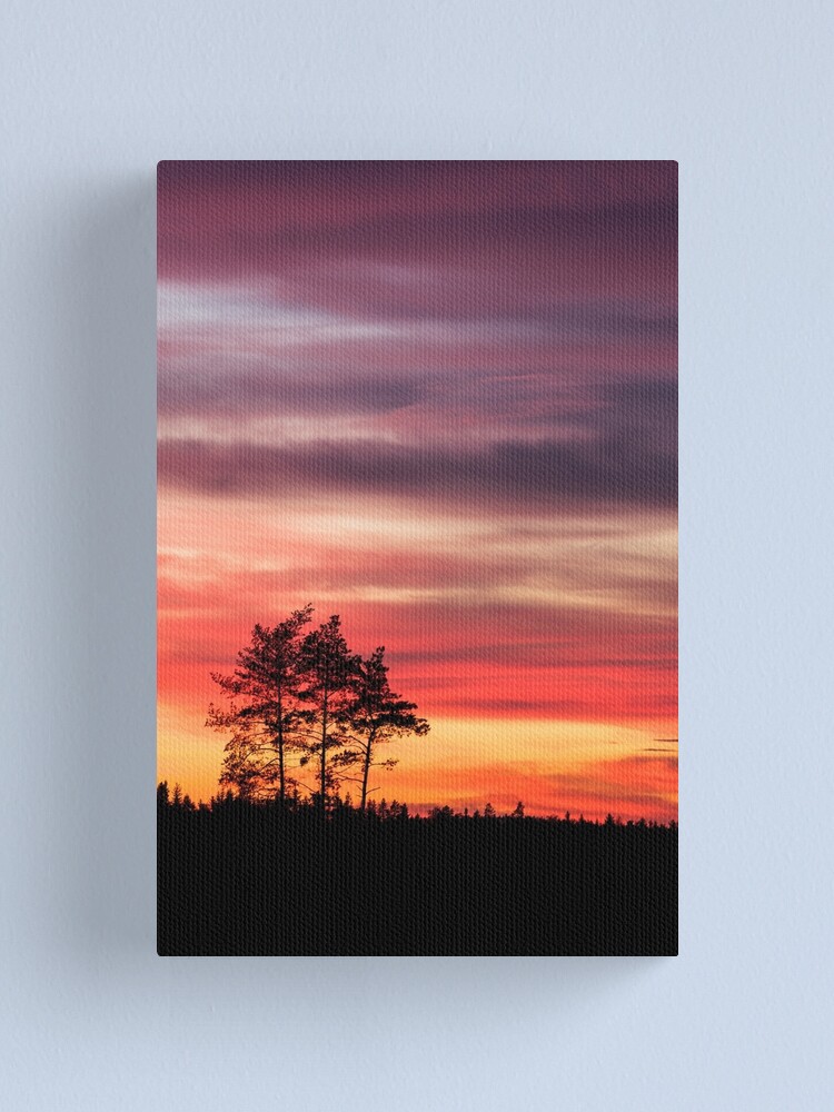 Alternate view of Watching the sunset Canvas Print