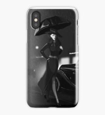 Rarity investigate pin-up black and white iPhone Case