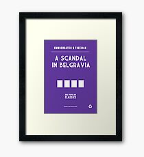 BBC Sherlock - A Scandal in Belgravia Minimalist Framed Print