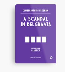 BBC Sherlock - A Scandal in Belgravia Minimalist Metal Print