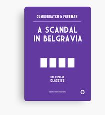 BBC Sherlock - A Scandal in Belgravia Minimalist Canvas Print