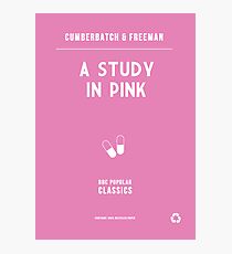 BBC Sherlock - A Study in Pink Minimalist Photographic Print