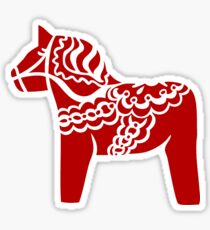dalahast dala horse toy sweden Sticker