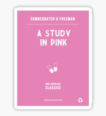 BBC Sherlock - A Study in Pink Minimalist Sticker