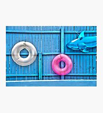 Floats On A Fence Photographic Print