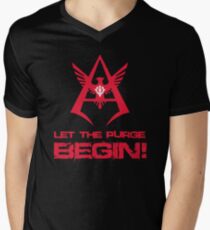 LET THE PURGE BEGIN! Men's V-Neck T-Shirt