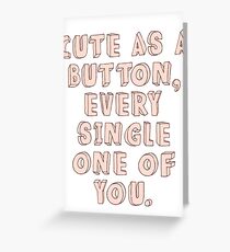 One Direction Greeting Card