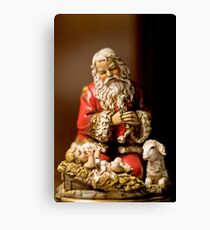 Kneeling Santa Canvas Print