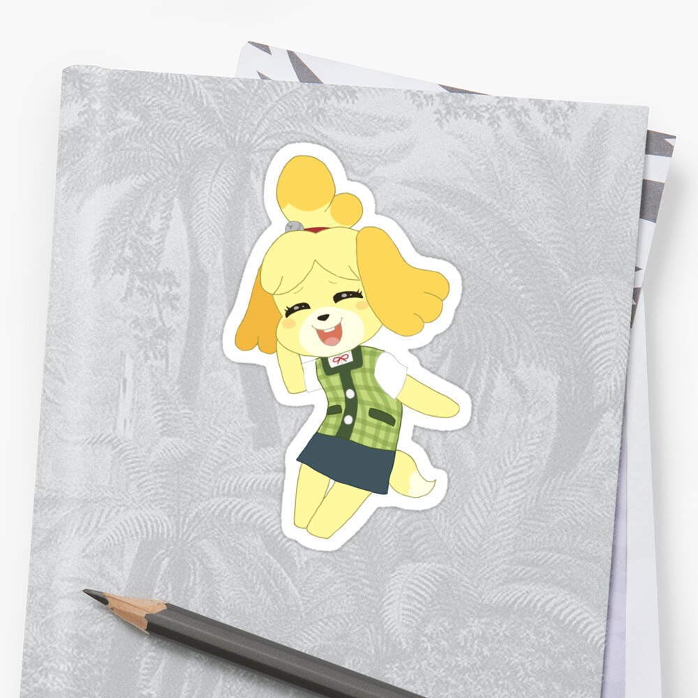 Download "Isabelle from animal crossing " Sticker by MaruShrimp ...