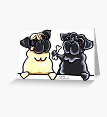 Bone to Pug Grußkarte