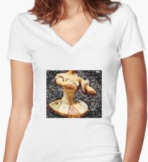 Dance with me Women's Fitted V-Neck T-Shirt