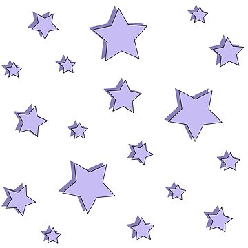 Artwork thumbnail, Pastel Purple Star Pack by alexis000