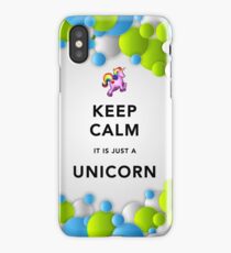 Keep Calm Unicorn Around iPhone Case/Skin