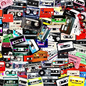 Artwork thumbnail, cassettes wall by greenarmyman